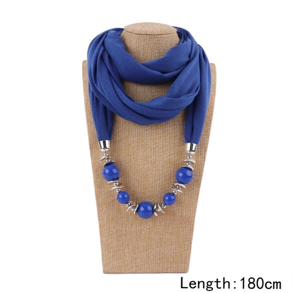 Новый шифоновый шарф с бусинам – обзор и цена Infinity Scarf Knit