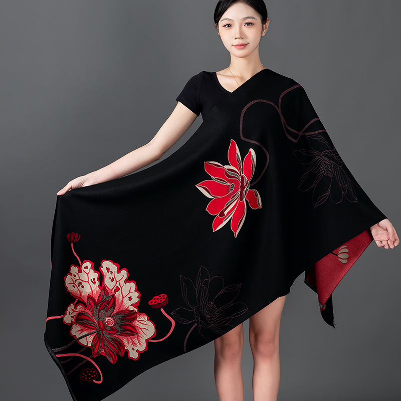 Женская зимняя шаль, кашемиров – обзор и цена Woven Scarf Blanket