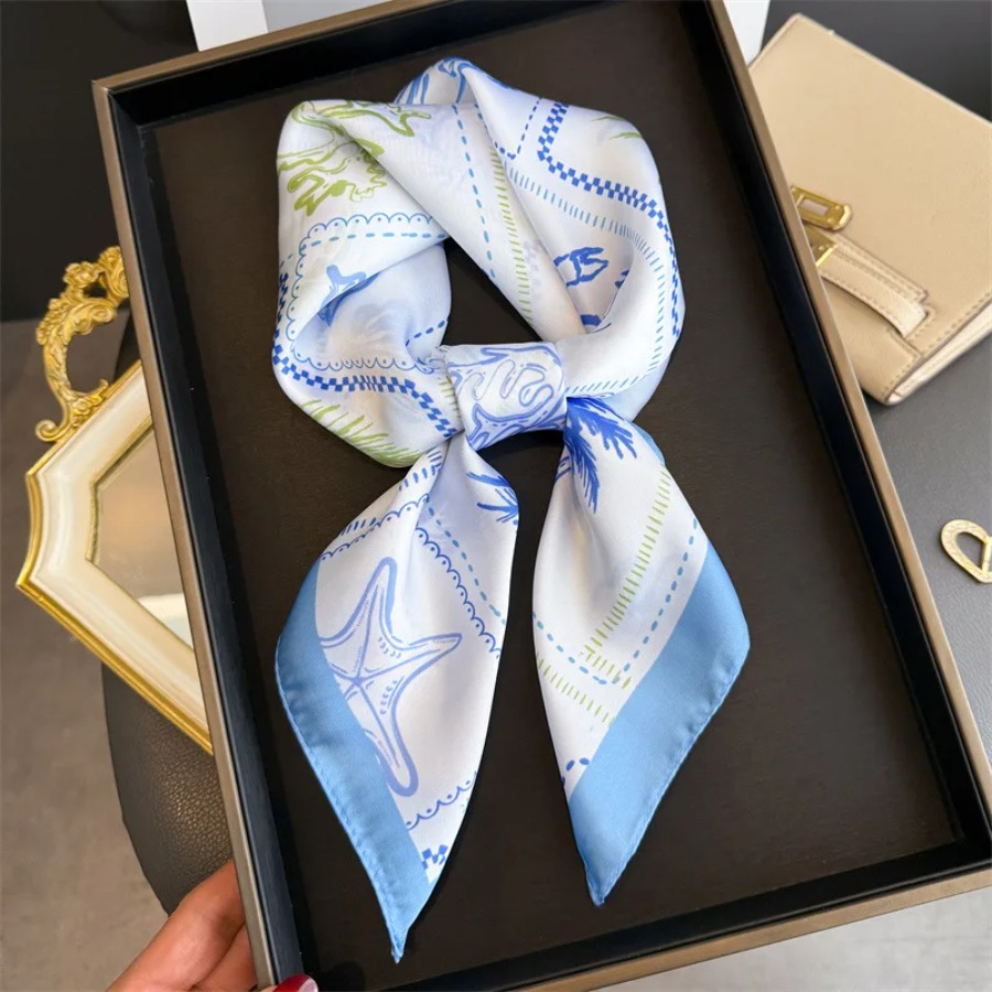 Шелковый квадратный платок Blu – обзор и цена Bandana Cotton